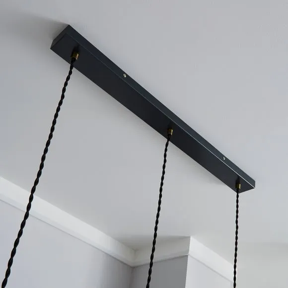Logan 3 Light Industrial Diner Ceiling Light 4