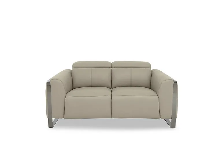Gisella Leather 2 Seater Sofa - Oyster