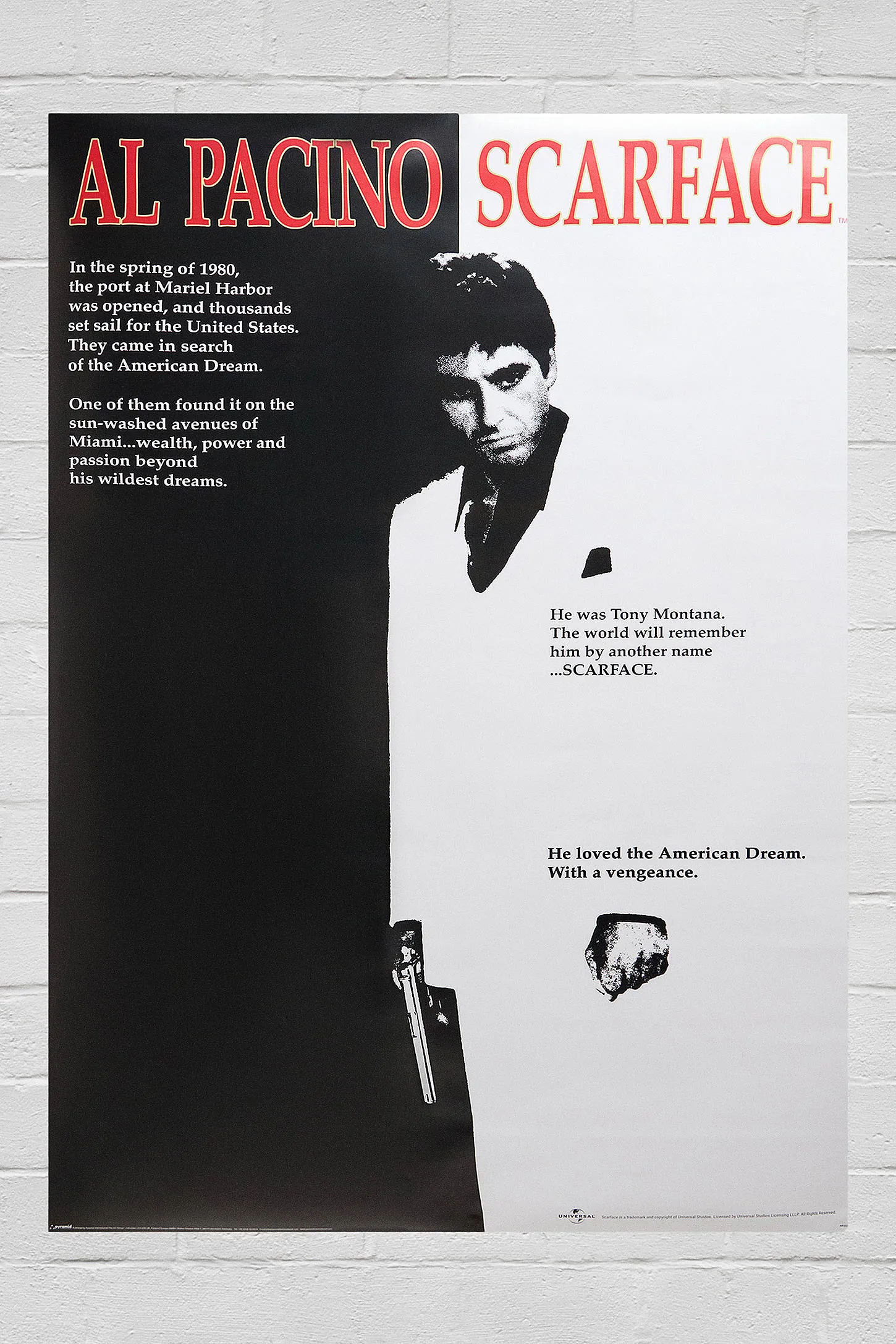 Scarface 61x91cm Wall Art Print 61x91