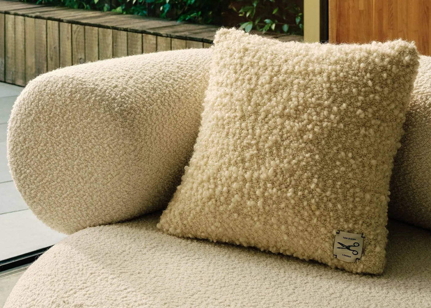 Tom Dixon Bobble Cushion Natural 45 x 45cm 3