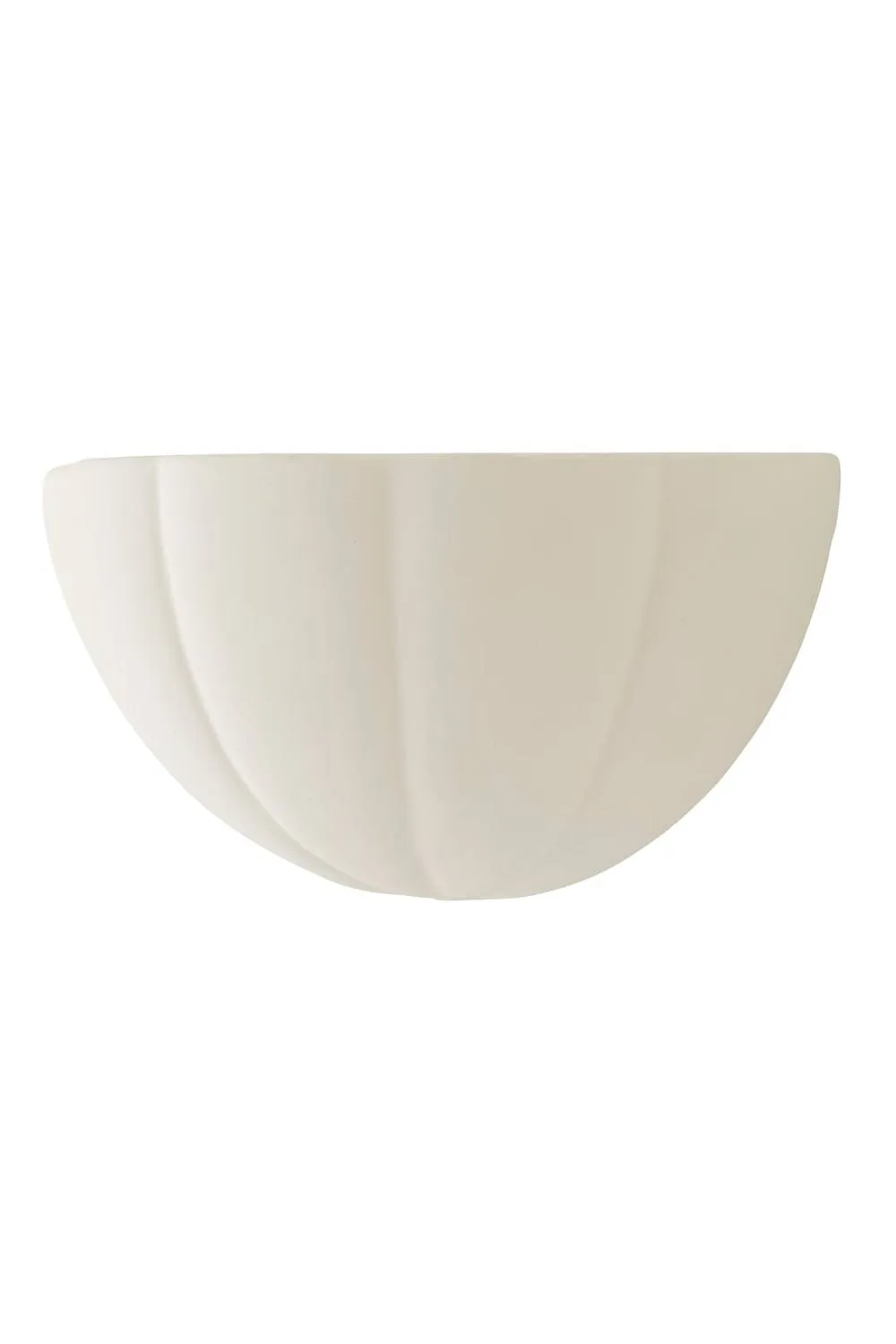 ValueLights Leonardo Scallop Curve Ceramic Flush Wall Sconce Light in Nude 6