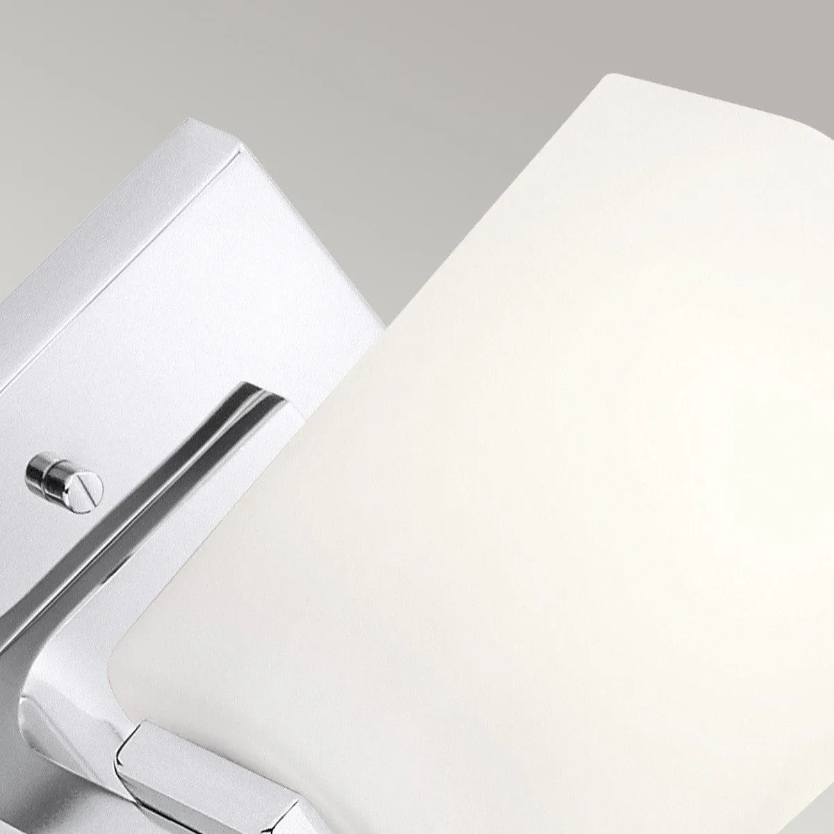Netlighting Kichler Roehm Bathroom Wall Lamp Polished Chrome IP44 in Grey 4