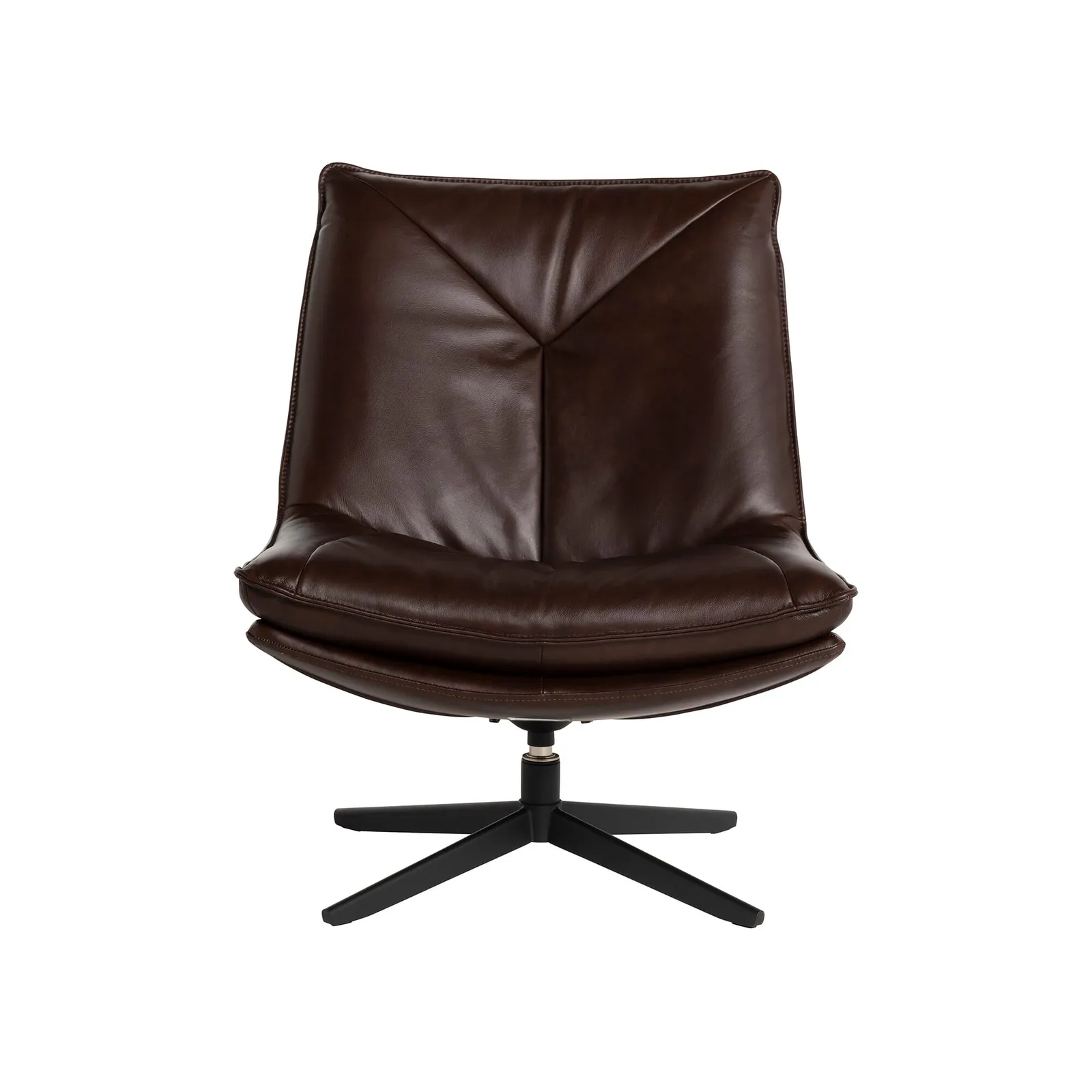 Cormac Swivel Armchair, Brown Leather | Barker & Stonehouse 4