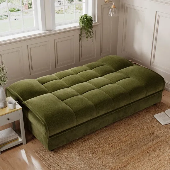 Emery Squish Soft Chenille Clic Clac Storage Sofa Bed 2