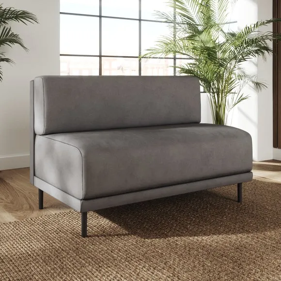 Mae Long Dining Bench, Faux Leather 2