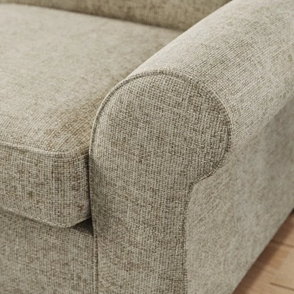 Flori Chunky Chenille Corner Chaise Sofa 5