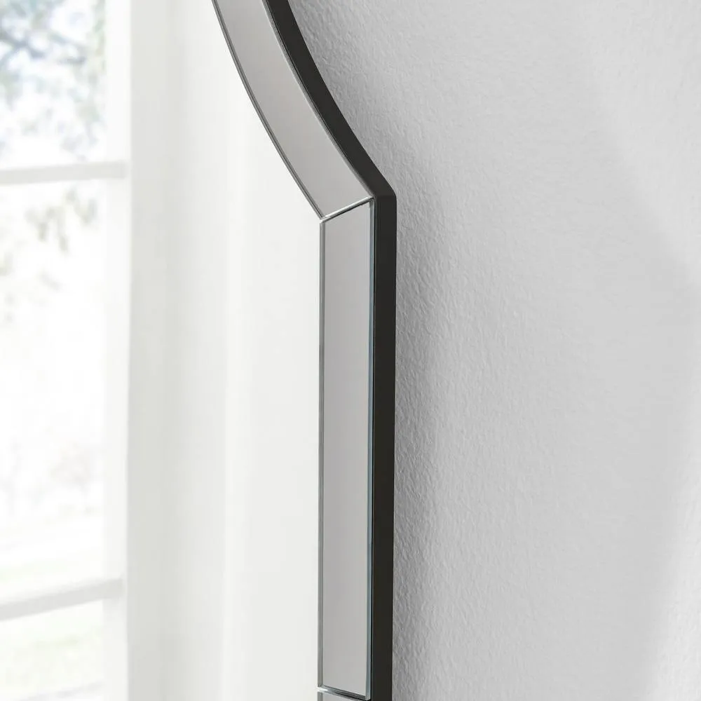 FurnitureboxUK Opaline Grey Ornate Large Arch Wall Mirror 3
