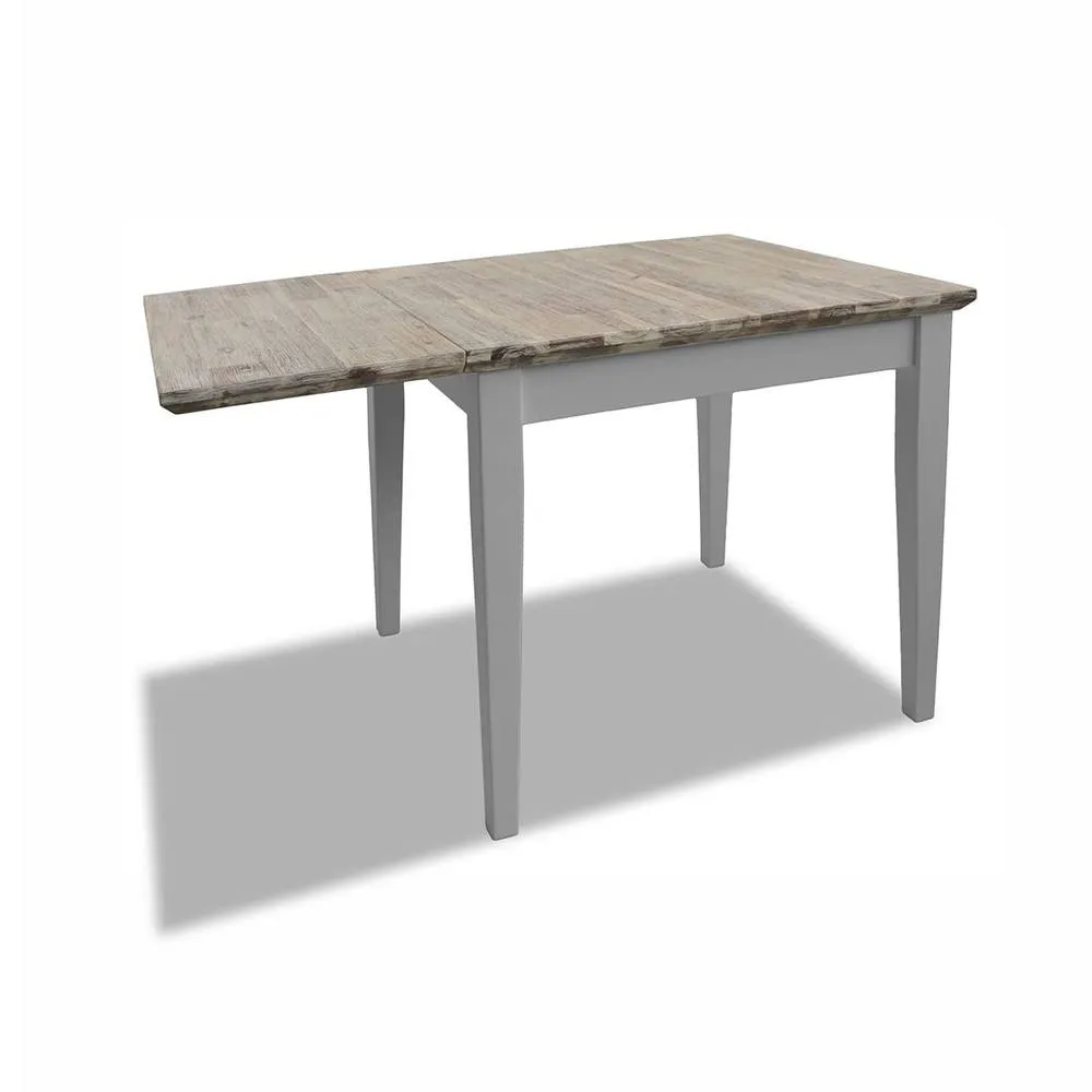 Statement Furniture Florence Square Extendable Kitchen Dining Table in Light Grey 2