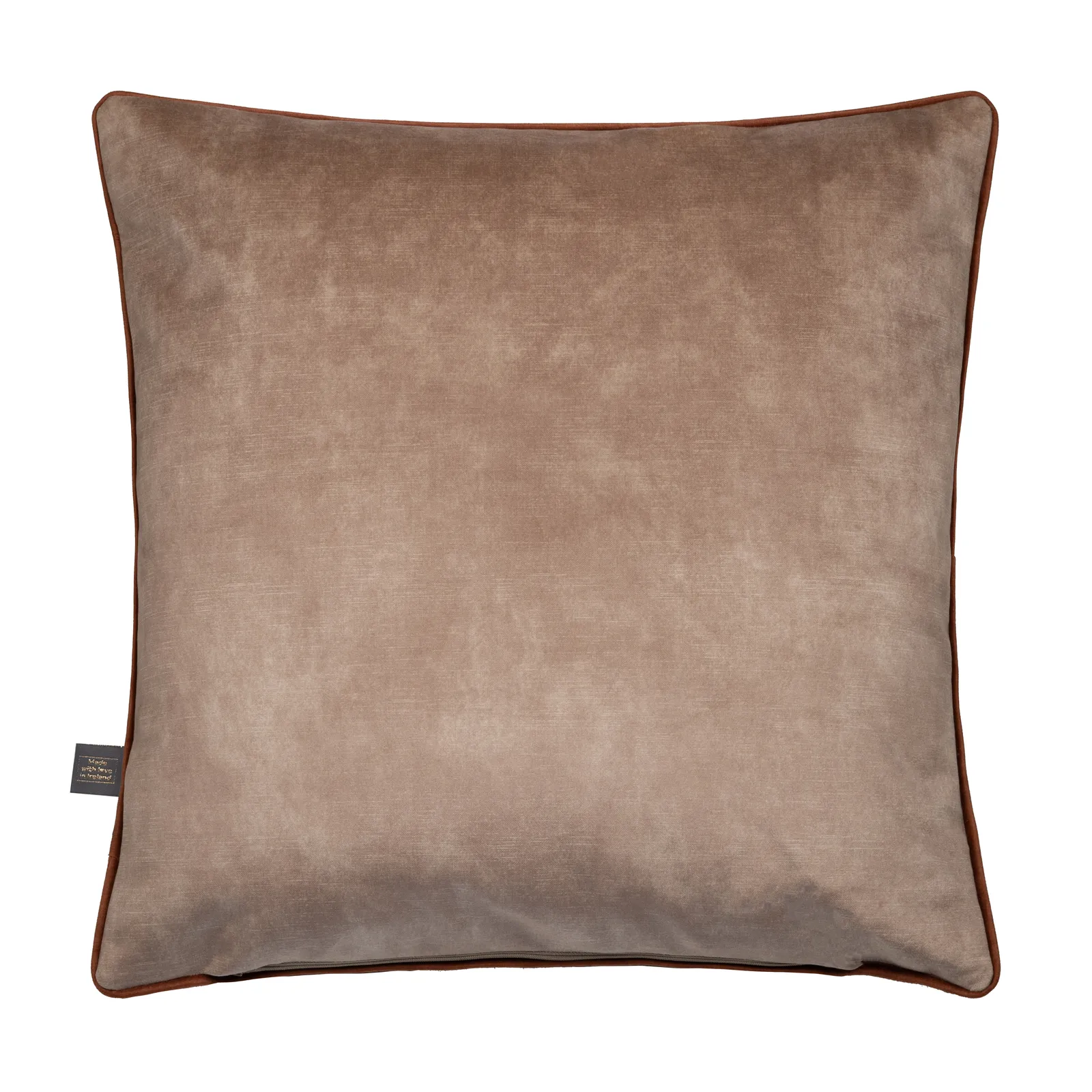 Two Tone Terra/Camel Cushion, Square, Orange | Barker & Stonehouse 2