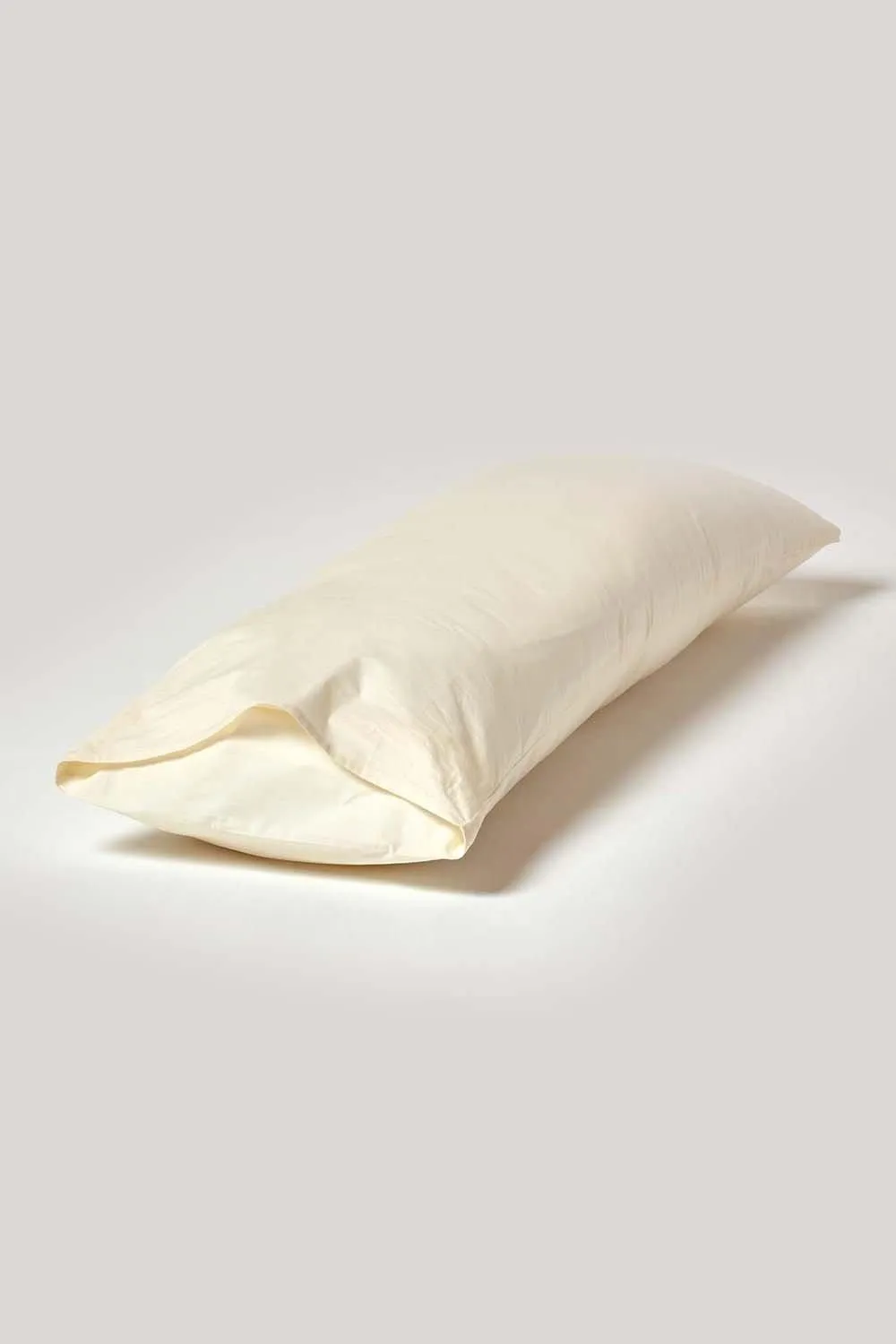 Homescapes Egyptian Cotton Housewife Body Pillowcase 200 TC in Cream 3