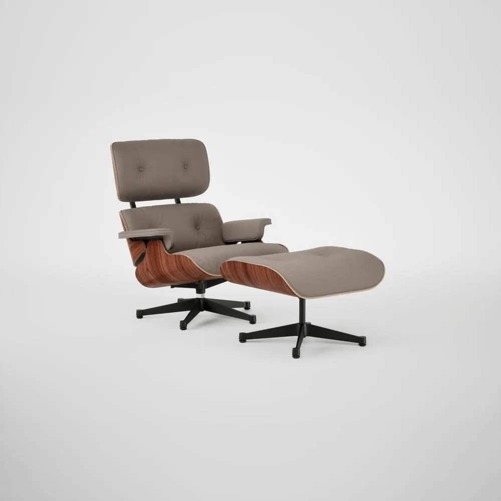 Vitra Eames Lounge Chair & Ottoman Santos Palisander Contemporary L50 71 Sand Black Base 04 1