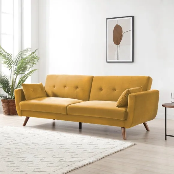Bobby Velvet Double Sofa Bed 3