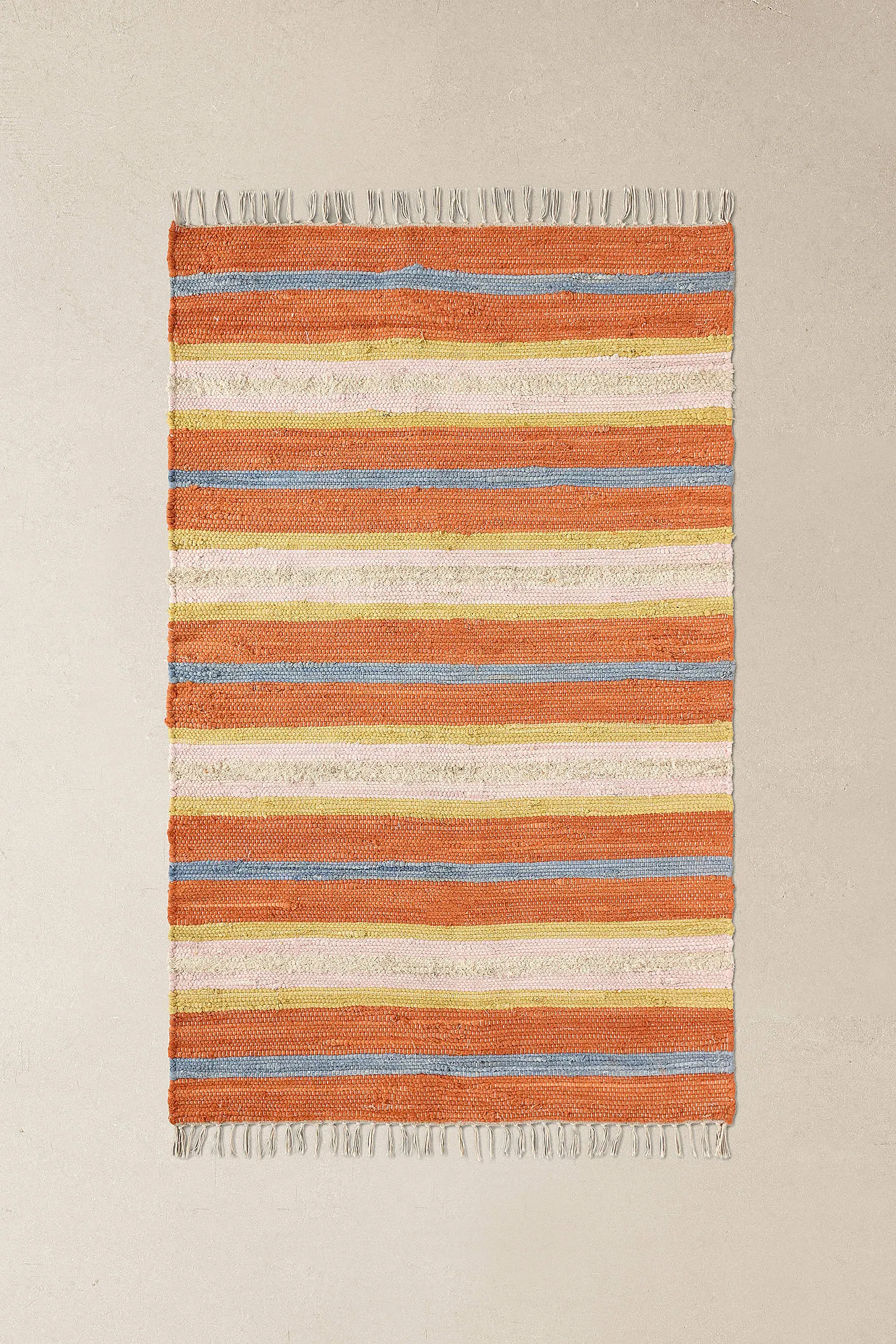 Orange Stripe 3x5ft / 90x150cm Rug - Orange