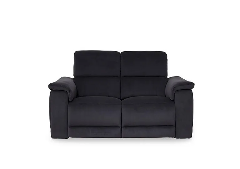 Genius Fabric 2 Seater Power Recliner Sofa with Power Headrests - Iron Grey