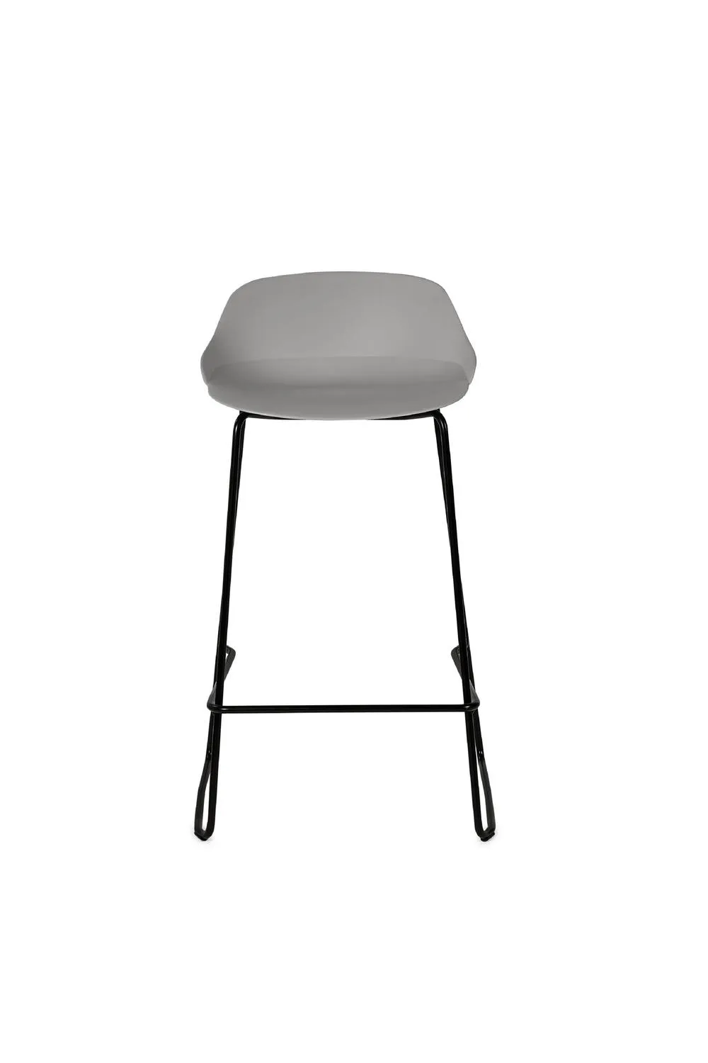 Julian Bowen Rocco Plastic Bar Stool (Set of 2) in Light Grey 6
