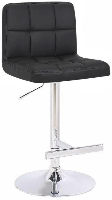 netfurniture Prill Black Bar Bar Stool Fully Adjustable