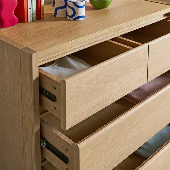 Elements Holmes 5 Drawer Chest, Oak 3