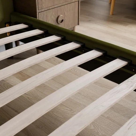 Skylar Velvet Pillow Back Bed Frame 6