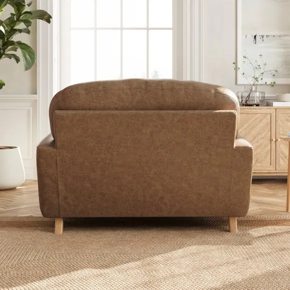 Martha Arizona Faux Leather Snuggle Chair 4