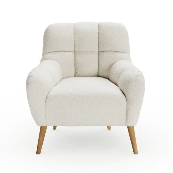 Jase Boucle Quilted Back Armchair 6