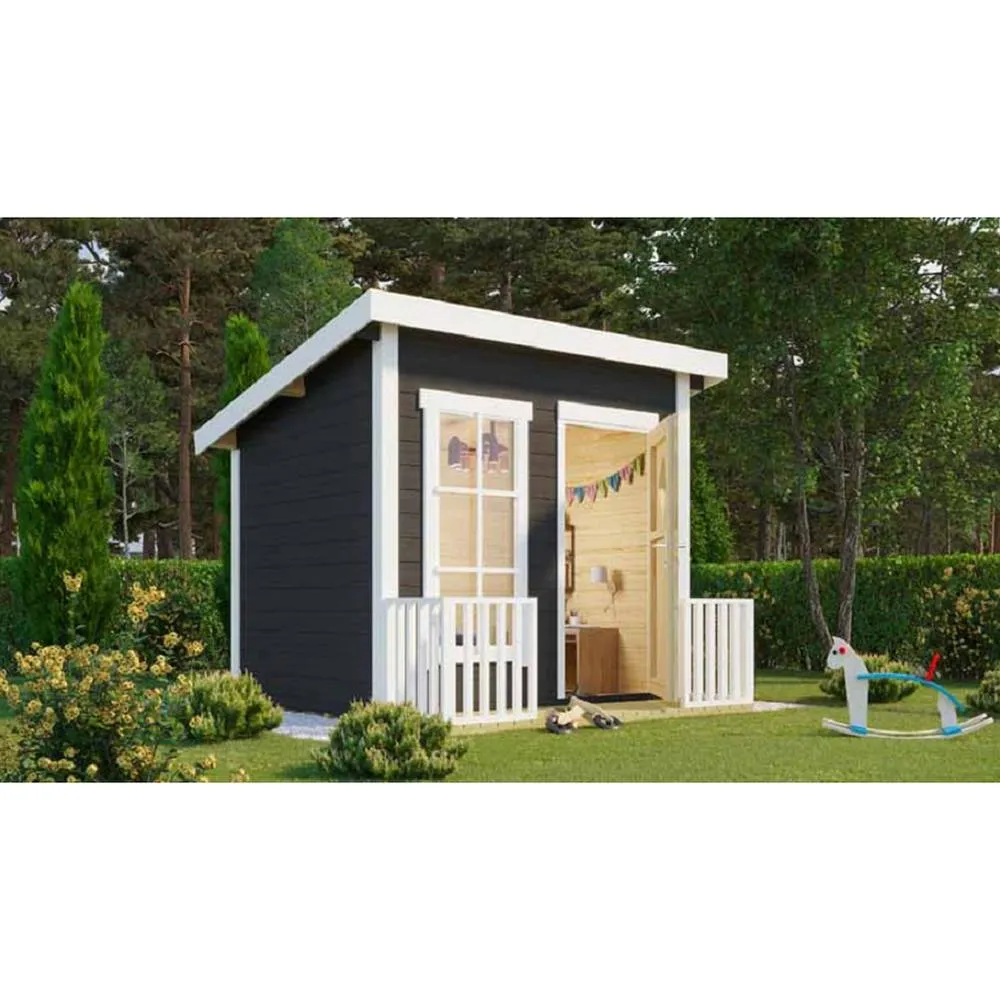 Lasita Maja Ltd Flipp-Log Cabin, Garden Room, Home Office - L230xW190.6xH188.1 cm in Natural 5