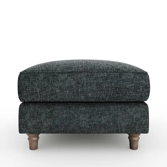 Flori Chunky Chenille Footstool 6