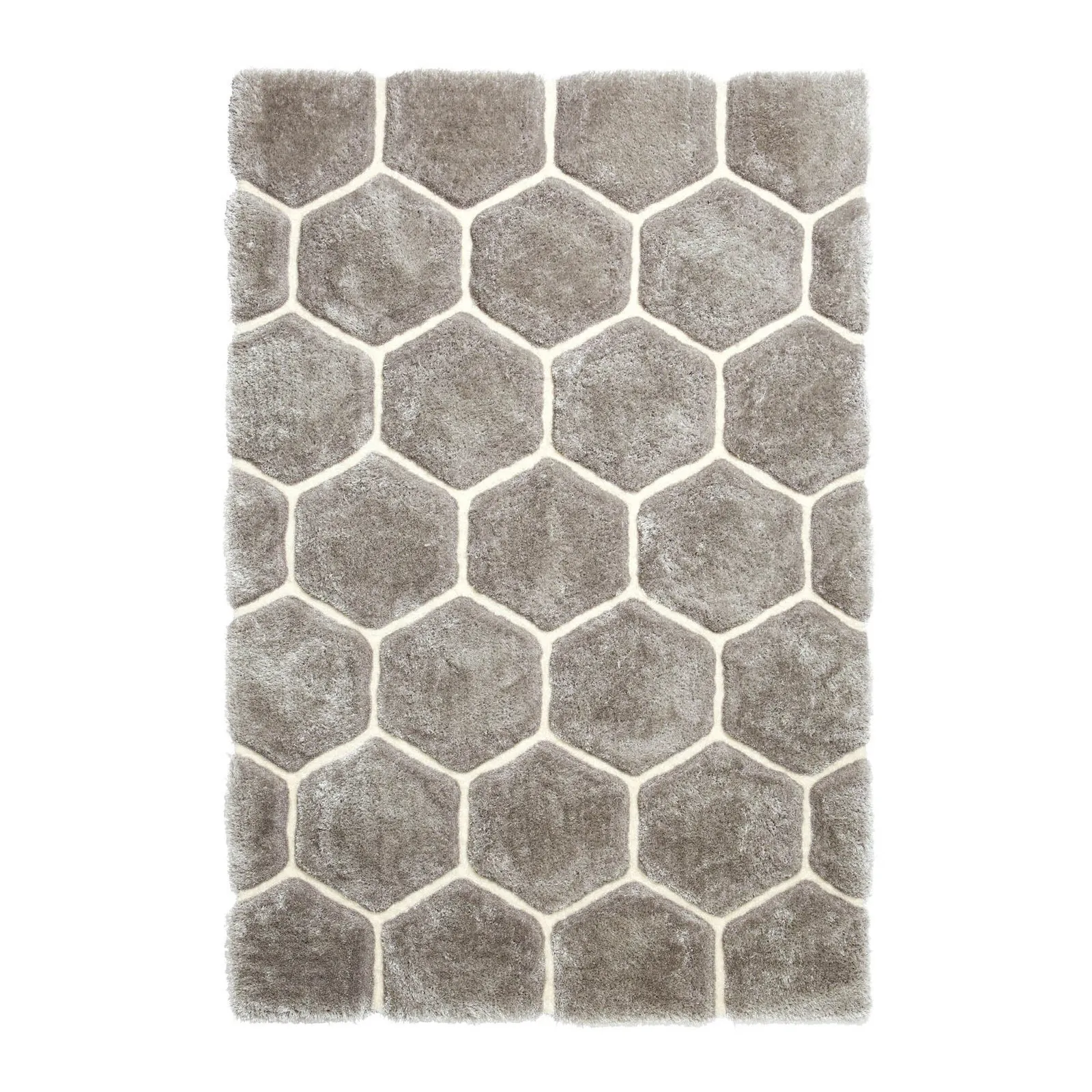 Noble House Honeycomb Rug Grey