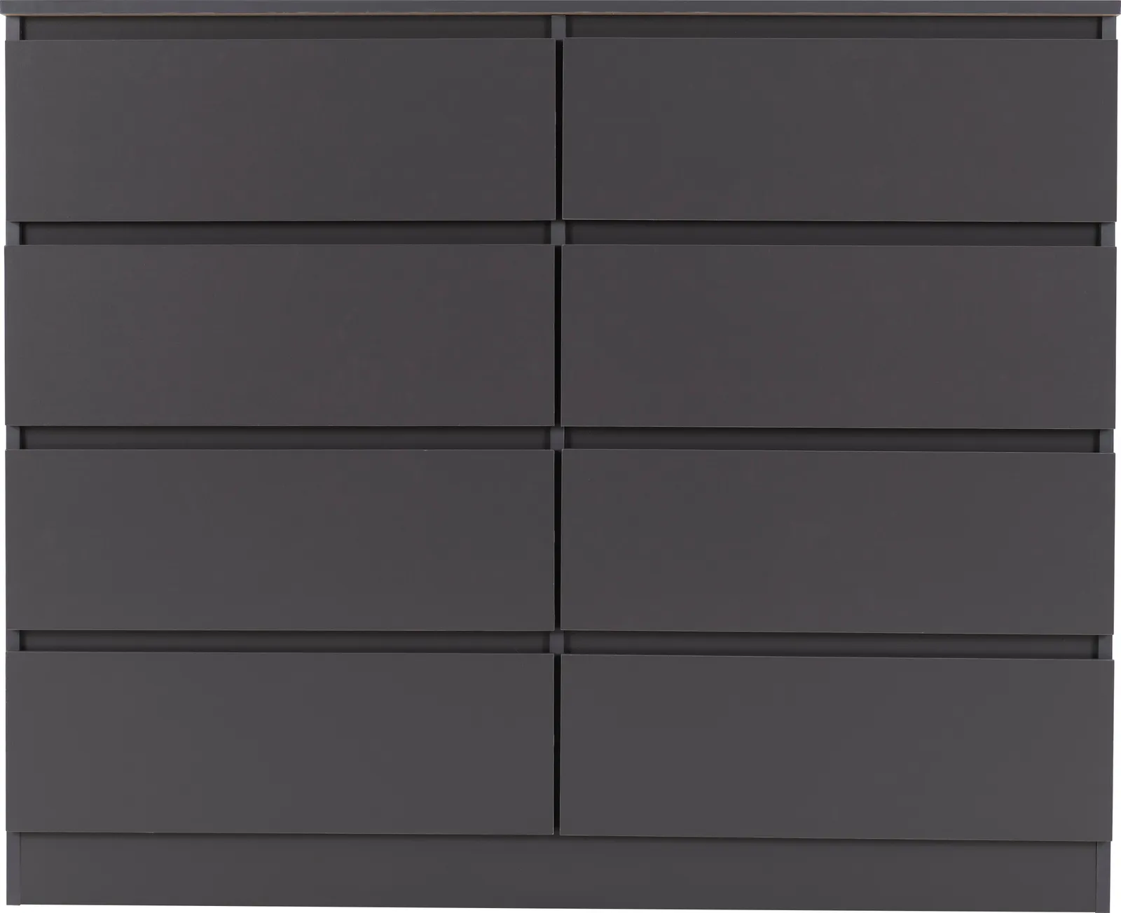 Seconique Malvern 8 Drawer Chest in Grey 3