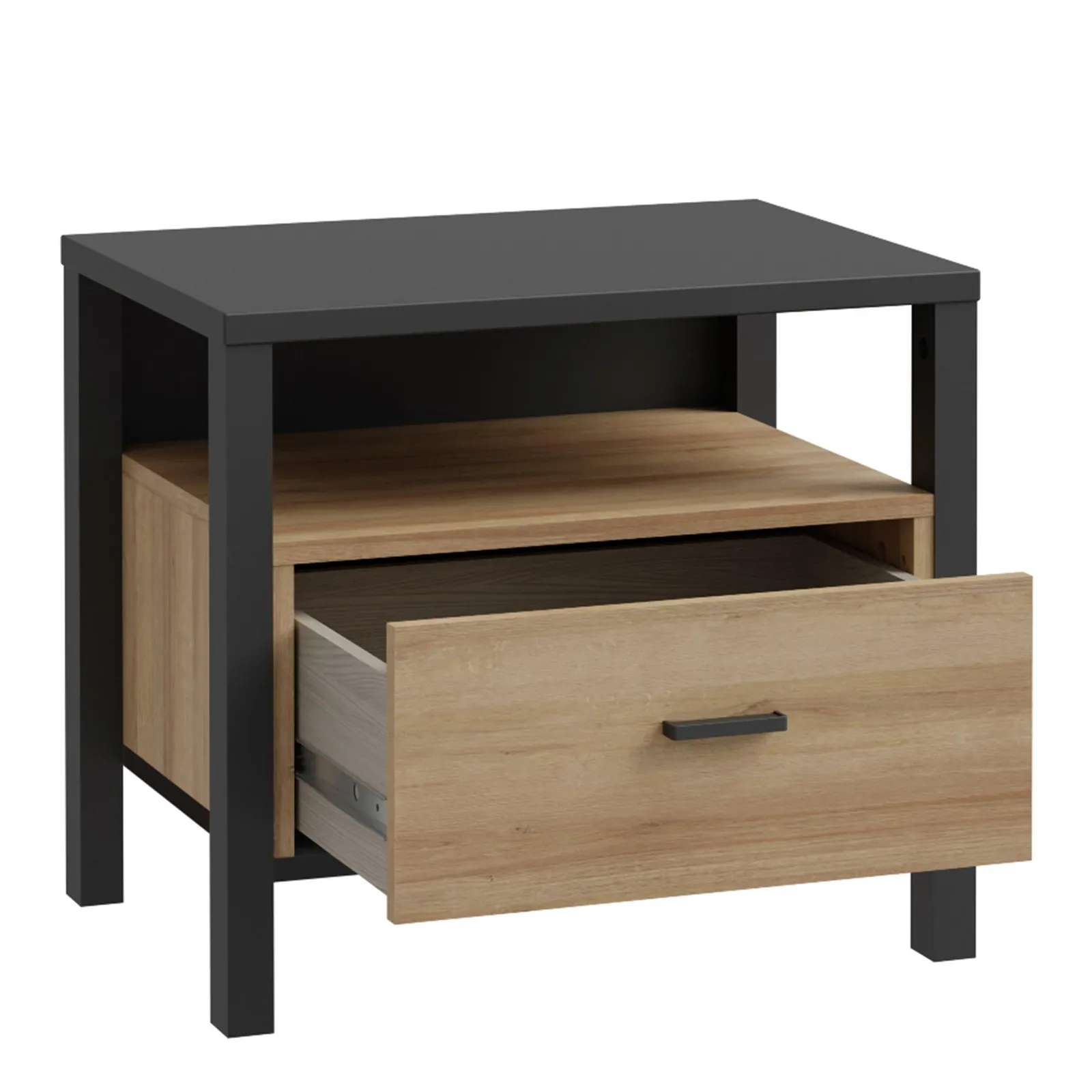 Furniture To Go High Rock Bedside in Black 4