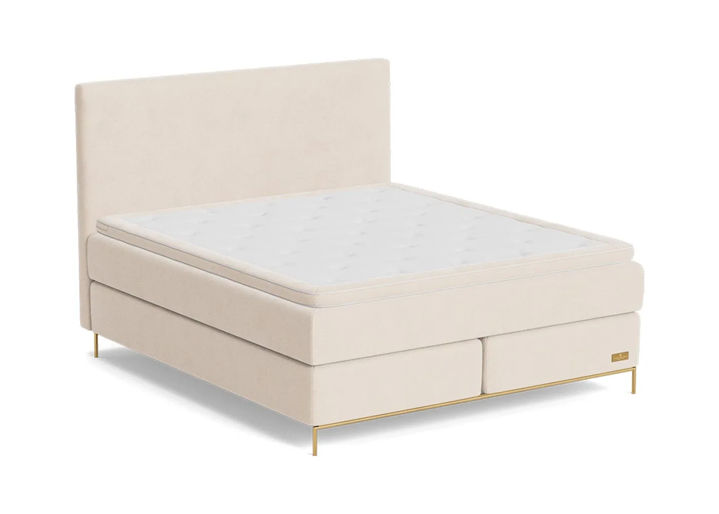 Carpe Diem Beds Sando Bed Set Superking Medium Luxury Topper Brass