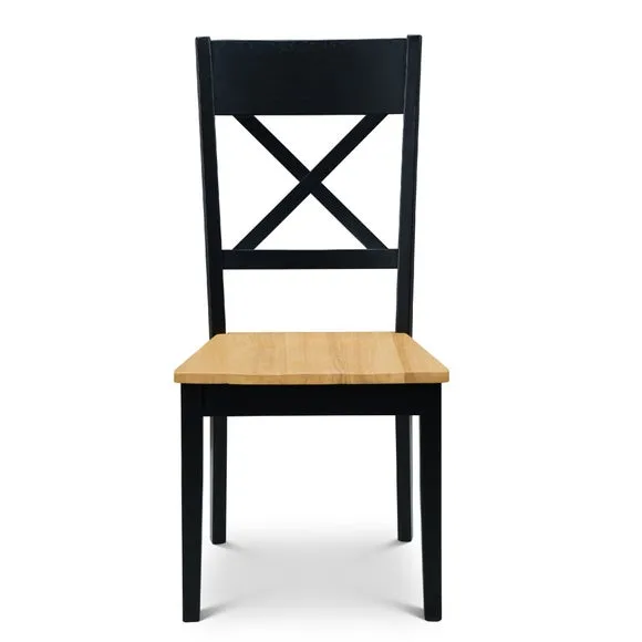 Hockley Set of 2 Dining Chairs, Black 4