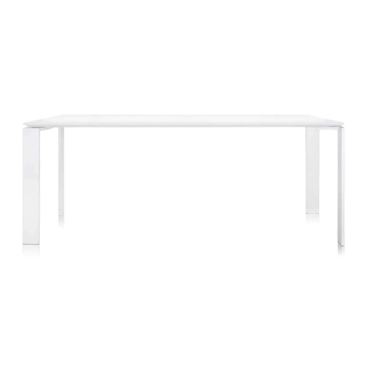 Kartell Four Outdoor Dining Table 158X79, White Metal | W158cm | Barker & Stonehouse 2