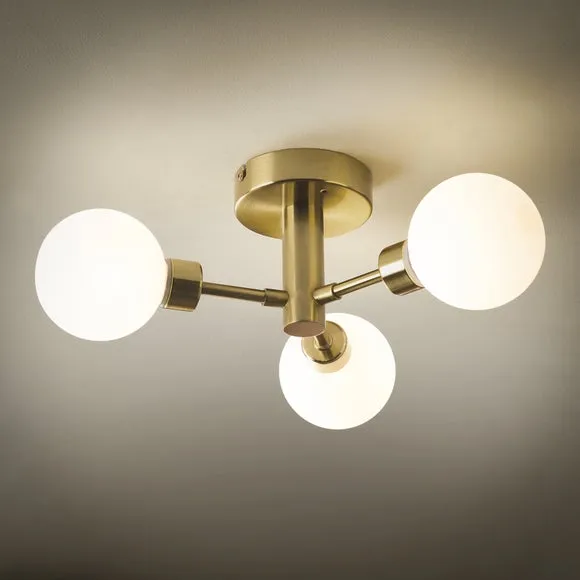 Sfera Mid Century 3 Light Ceiling Light 2