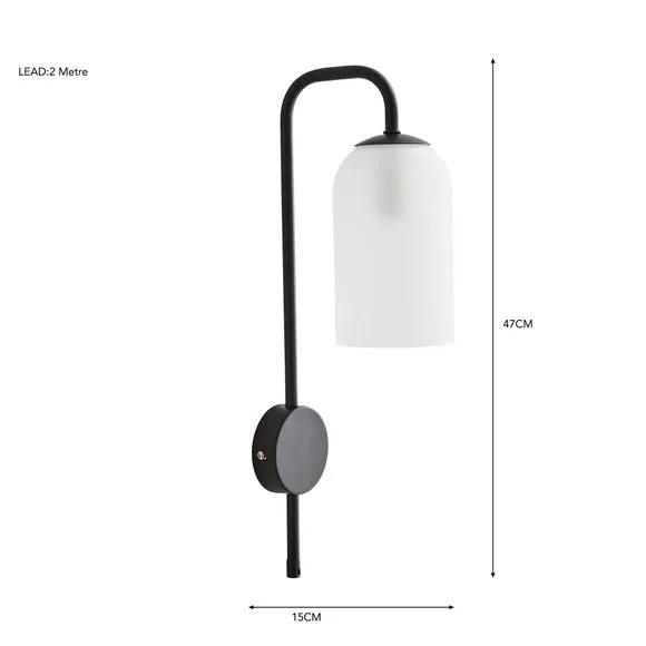 Palazzo Plug In Wall Light 6