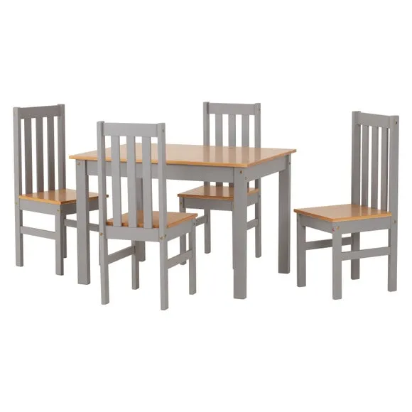 Ludlow Dining Table with 4 Dining Chairs 3