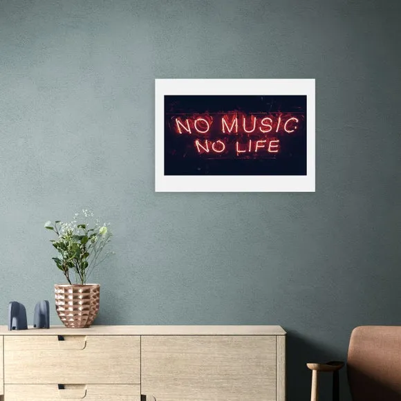 East End Prints No Music No Life Framed Print 1