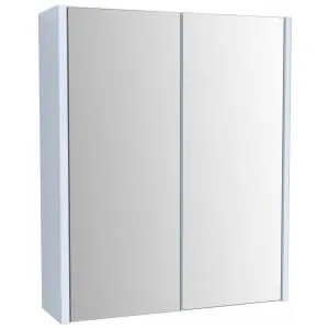Wickes Semi-Frameless White Double Mirror Bathroom Cabinet - 600 x 500mm 2