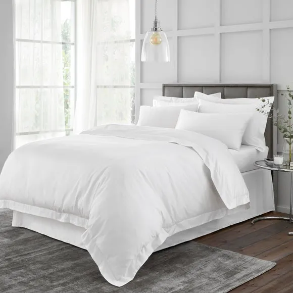 Hotel 230 Thread Count 100% Cotton Sateen Flat Sheet 2