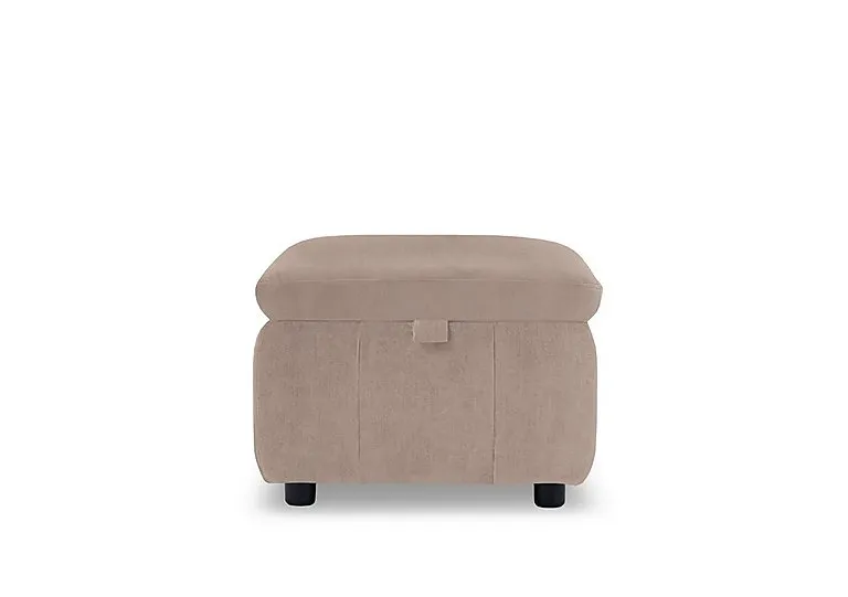 Dolomite Fabric Storage Footstool - Manhattan Nutmeg