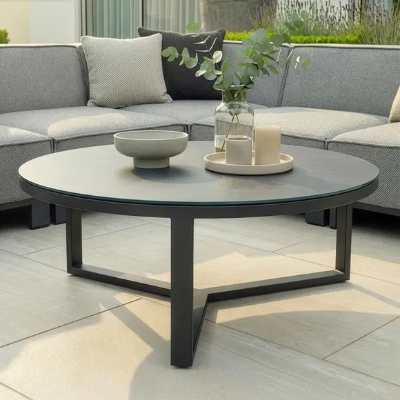Maze Ibiza 10 Seater U-Shape Garden Sofa Set with Round Coffee Table 4