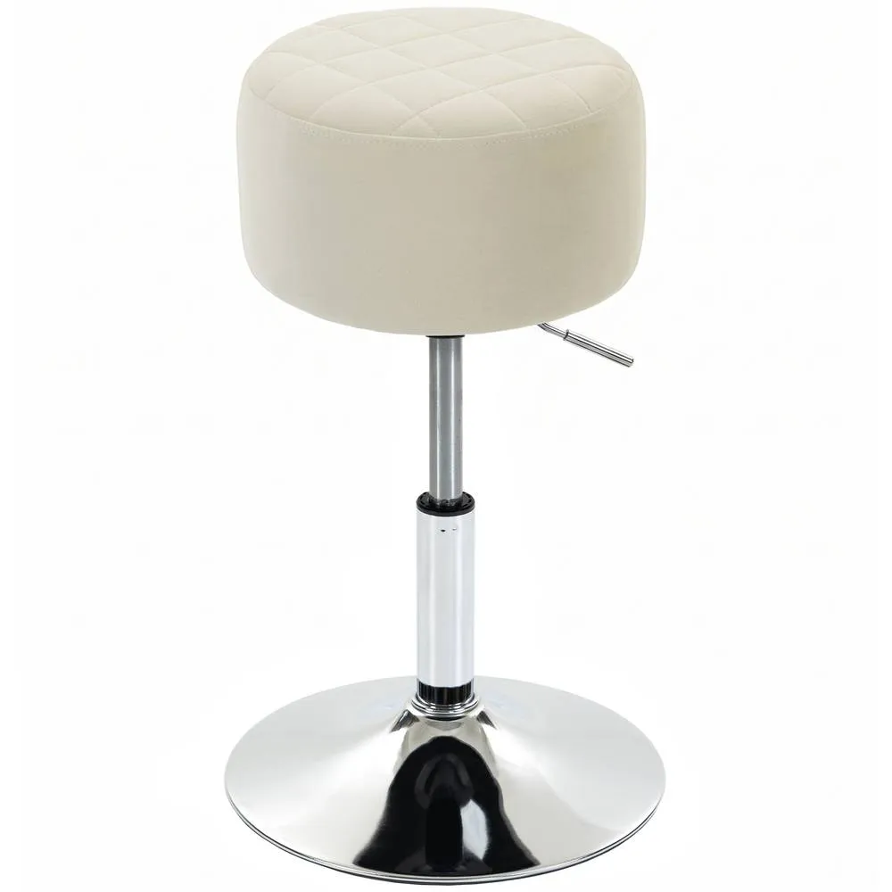 HOMCOM Bar Stool Adjustable Swivel 1 Piece, Beige