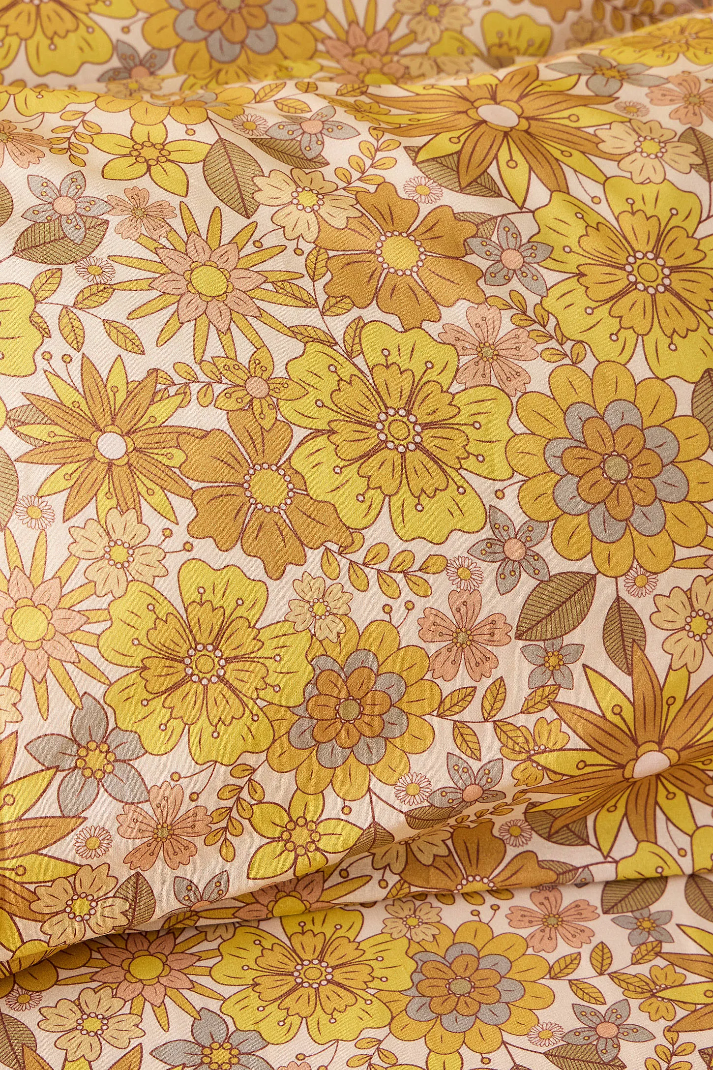 Clara Fitted Sheet & Pillowcase Set - Dark Yellow 5