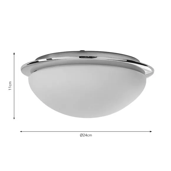 Lotto Bathroom Flush Ceiling Light 5