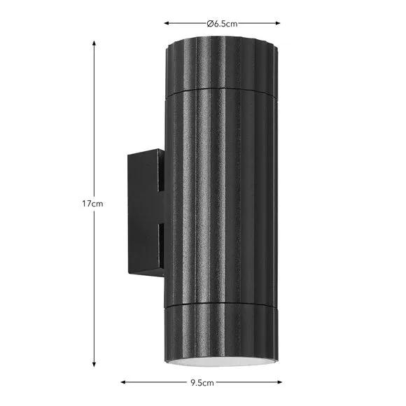 Georgi Ribbed 2 Light Outdoor Wall Light 6