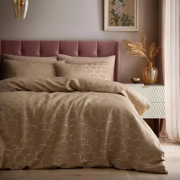 Soiree Ginko Jacquard Duvet Cover & Pillowcase Set