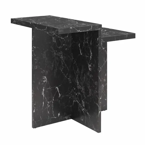 Brielle Side Table, Faux Marble 6