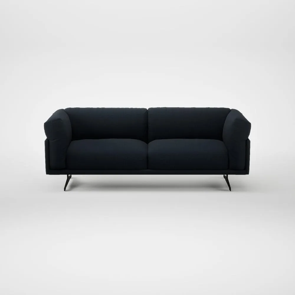 Heal's Novara 3 Seater Sofa Loop Twill Midnight Black Feet 2
