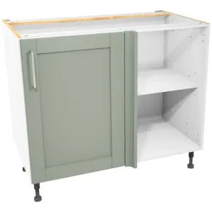 Wickes Ohio Reed Green Shaker Corner Base Unit - 1000mm