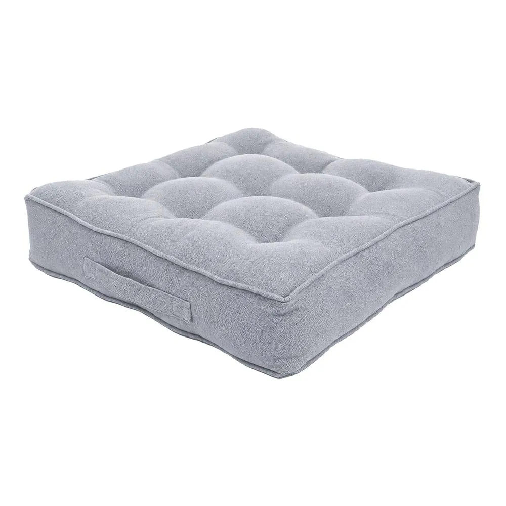 Harbour Housewares Square Armchair Booster Cushion - 50 x 50cm in Grey