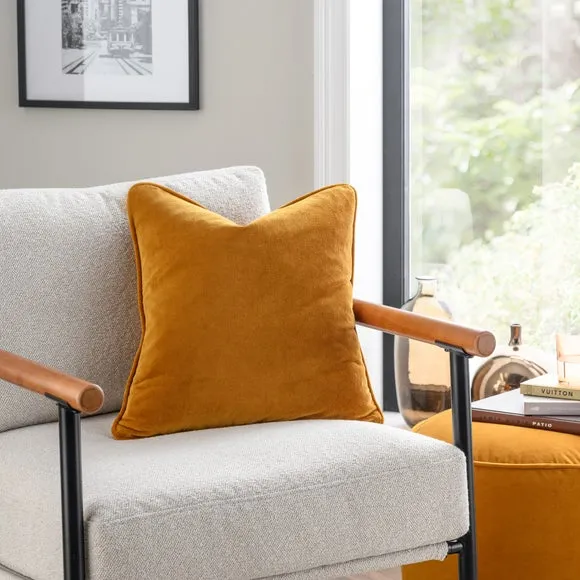Clara Cotton Velvet Square Cushion 1